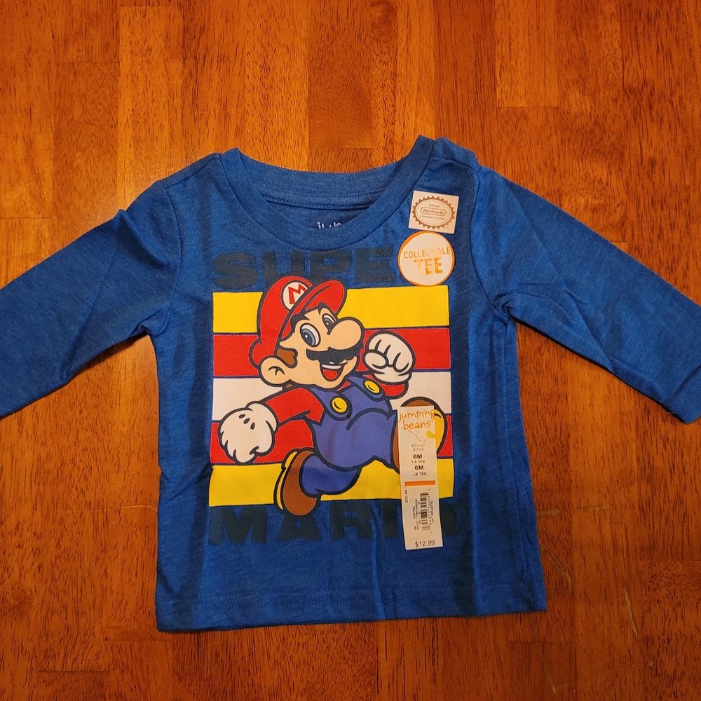 Jumping Beans Mario Brothers Long Sleeve